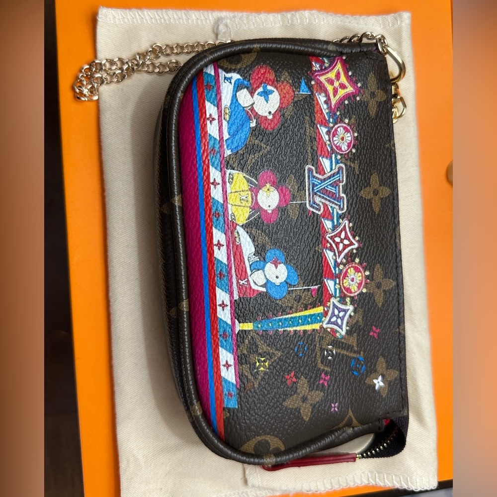 Multicolor Monogram Chain Bag